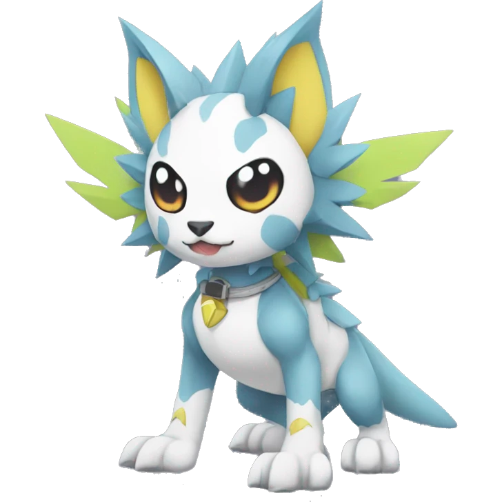  kawaii cool edgy Digimon-Fakemon-animal full body emoji