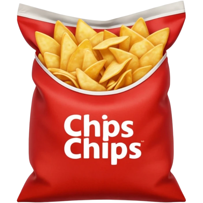 Chips snack Red
 emoji