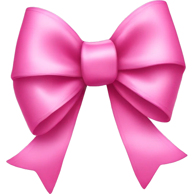 Pink ribbon bow emoji