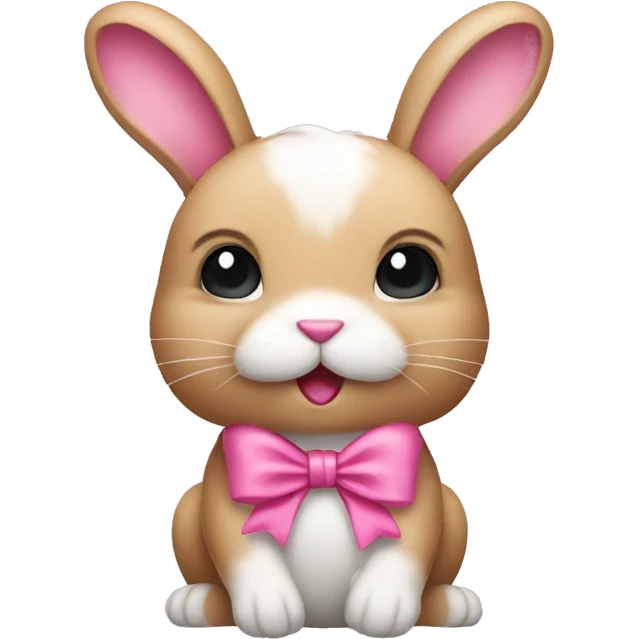Bunny with a Pink bow  emoji