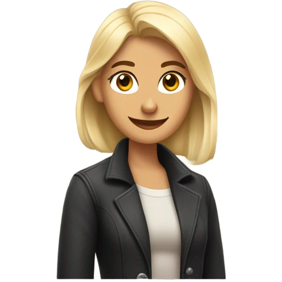 Hombre, mujer pelirroja, mujer joven rubia, doberman y gato emoji