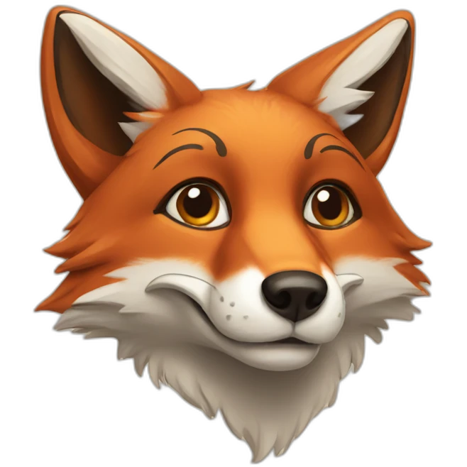 Paiting fox emoji