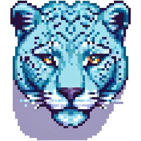 jaguar, blocky and retro emoji