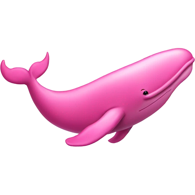 A pink whale emoji