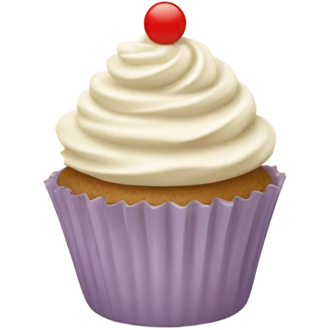 white beige cupcake emoji