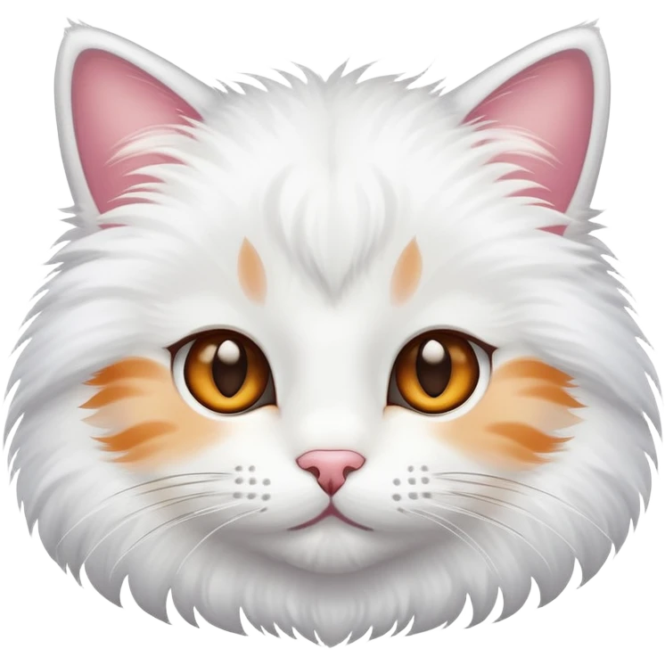 Cute cat face with whiskers emoji