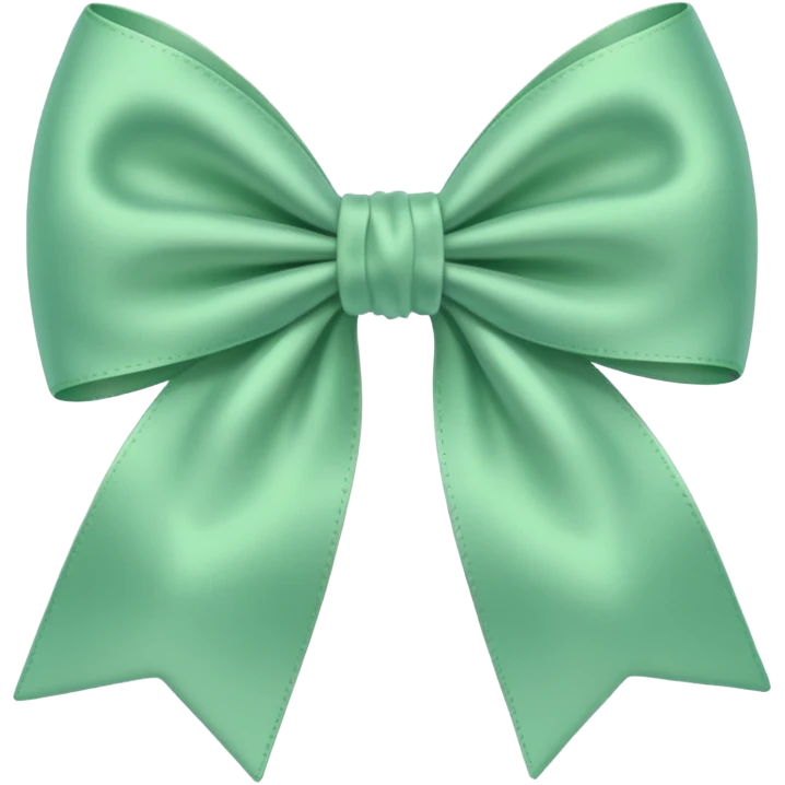 Moño verde pastel emoji