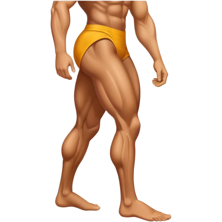 One right facing leg emoji
