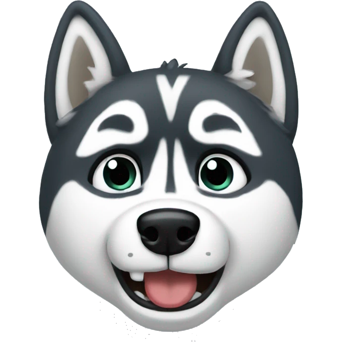 Husky crying emoji