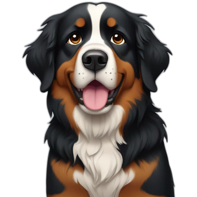 bernese mountain dog hurting emoji