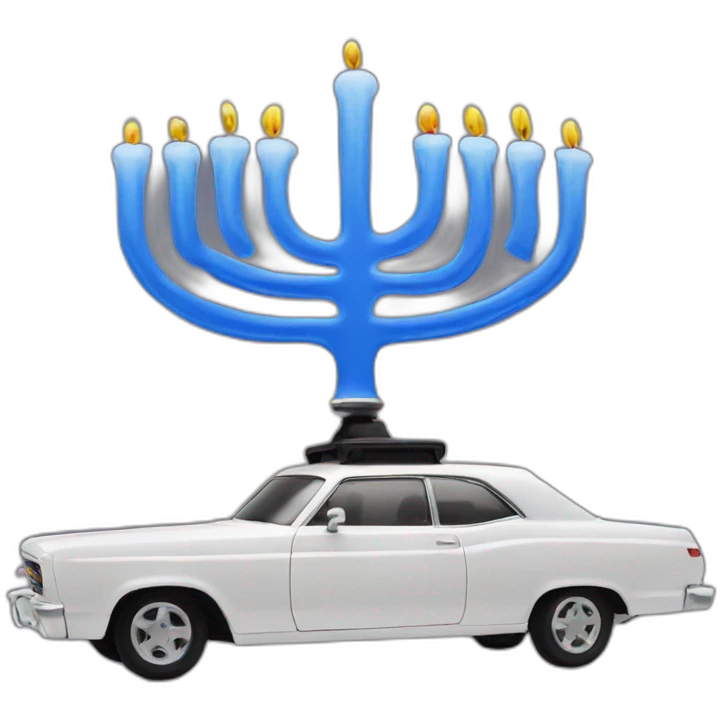 menorah-on-car-roof emoji