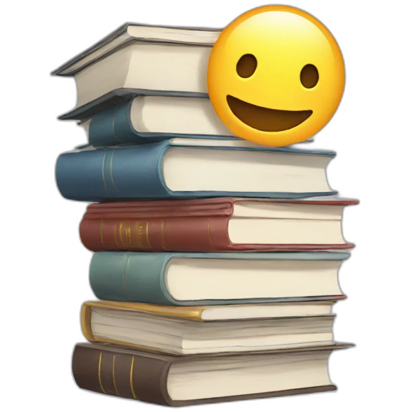 Manga book stack emoji