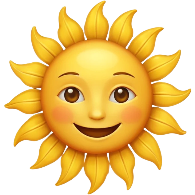 smiling sun emoji