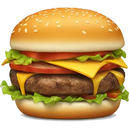 iki katlı hamburger emoji