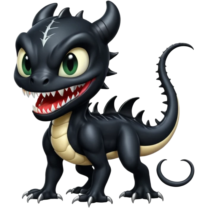 Venom-Toothless-fusion (full body) emoji