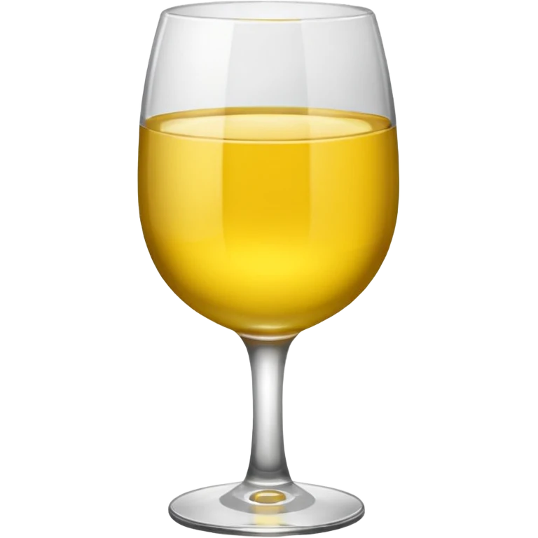 Yellow cup of wine  emoji