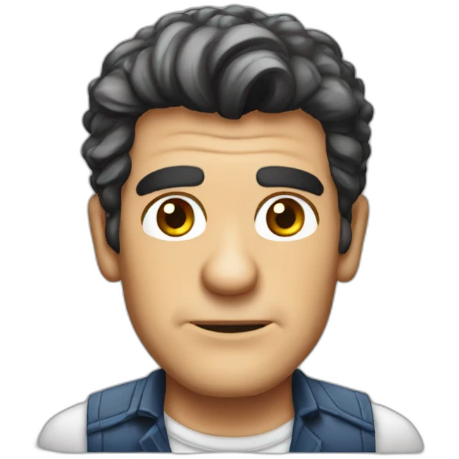 antonio banderas cartoon wearing shirt emoji
