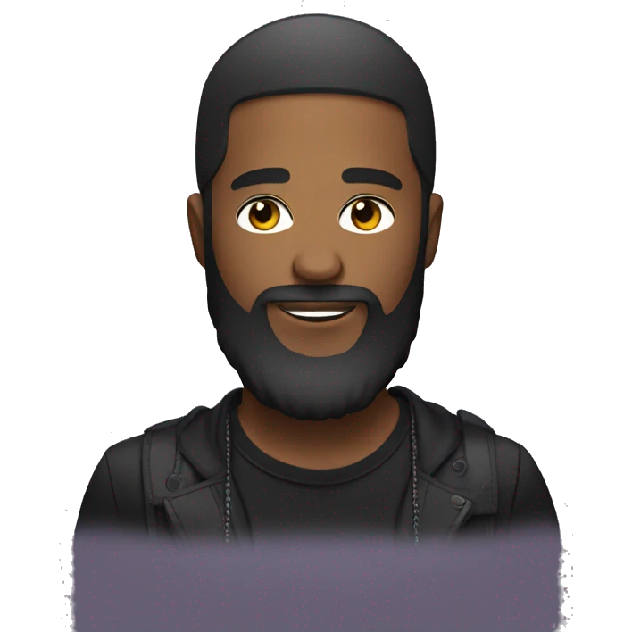 DJ with a beard emoji