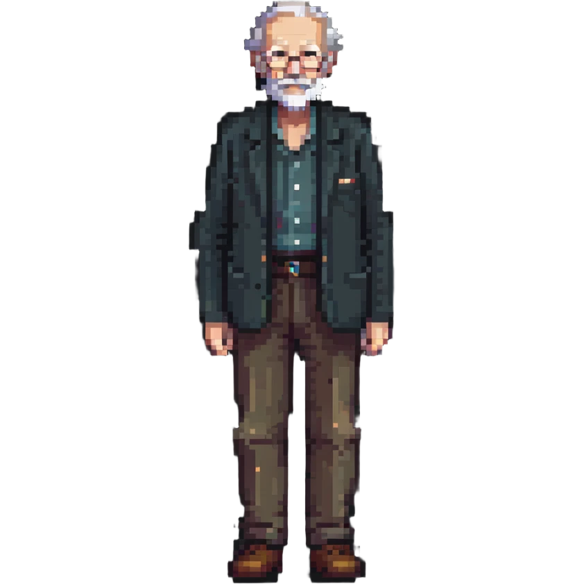 old man full body emoji