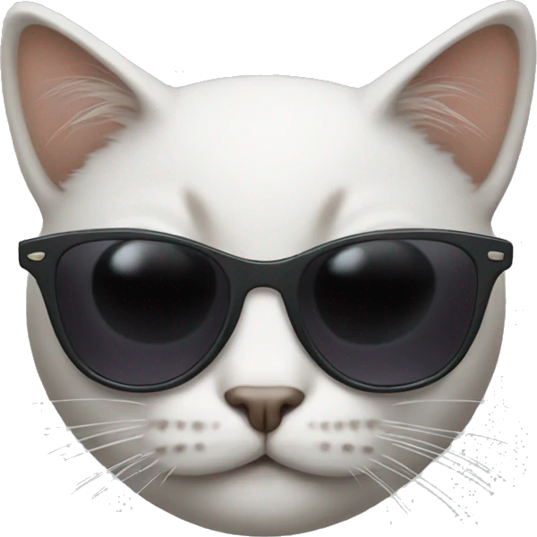 Cat with sunglasses emoji