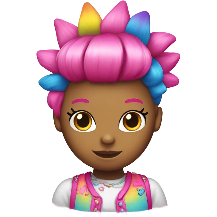 Hello kitty wearing and Mohawk  emoji
