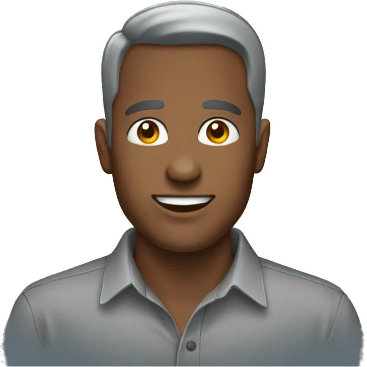 Gray Button-Up Shirt emoji