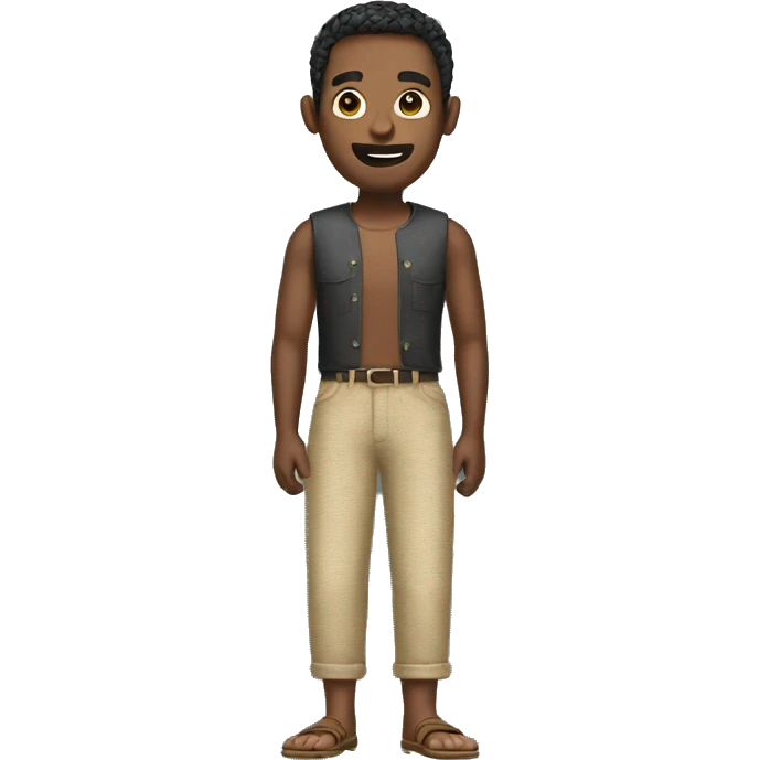 man with straw pants emoji