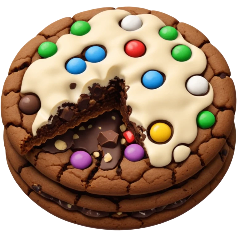 double chocolate cookie emoji