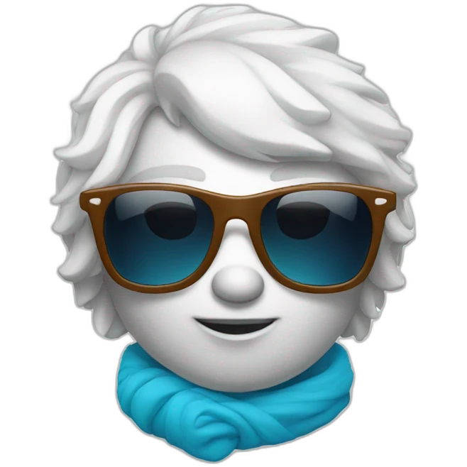 phoque with sunglasse Blue emoji