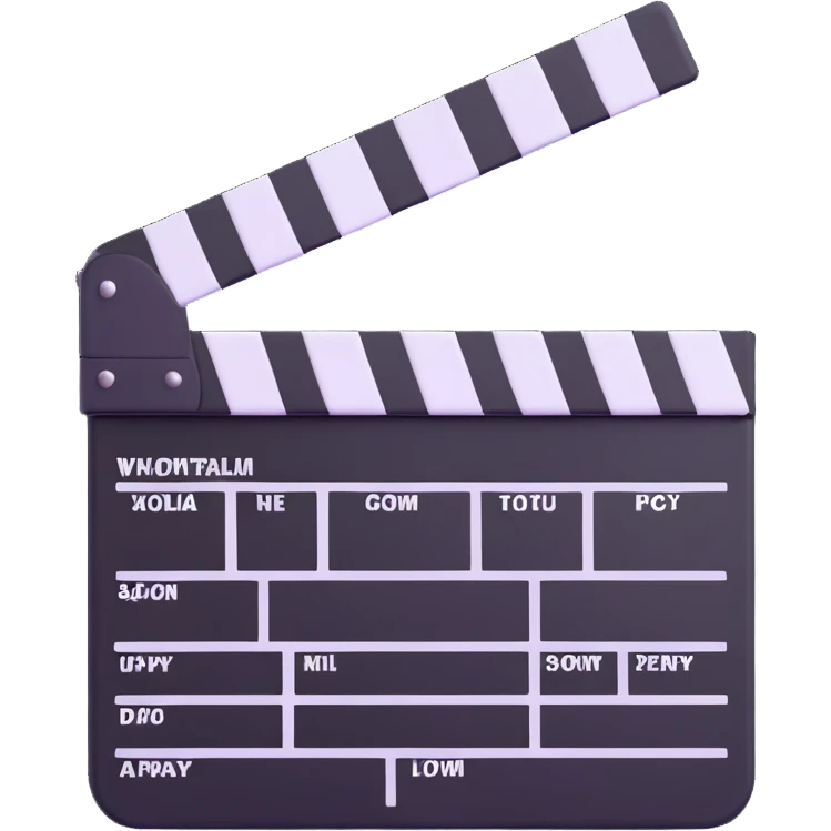 movie clapperboard emoji