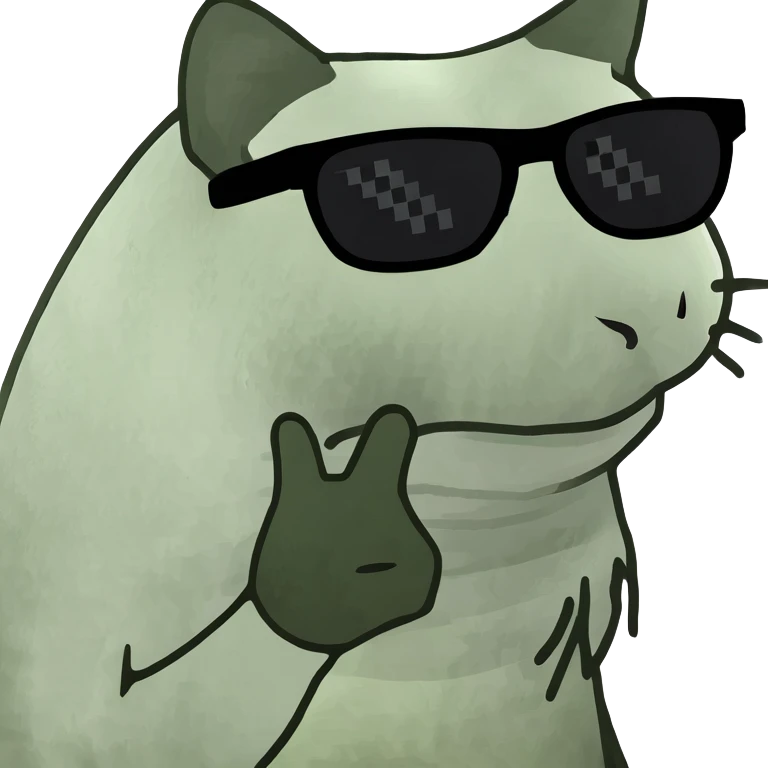 Cat with sunglasses emoji