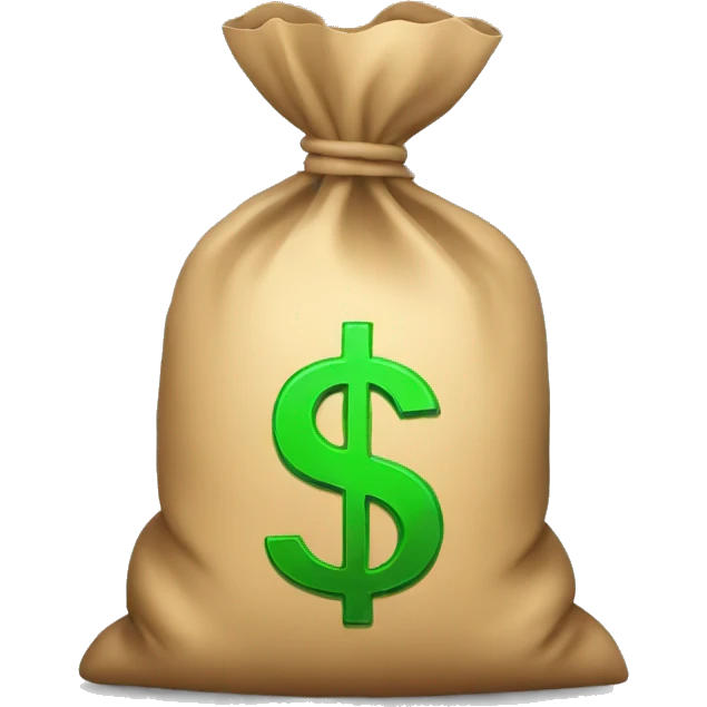 Money bag with dollar symbol  emoji