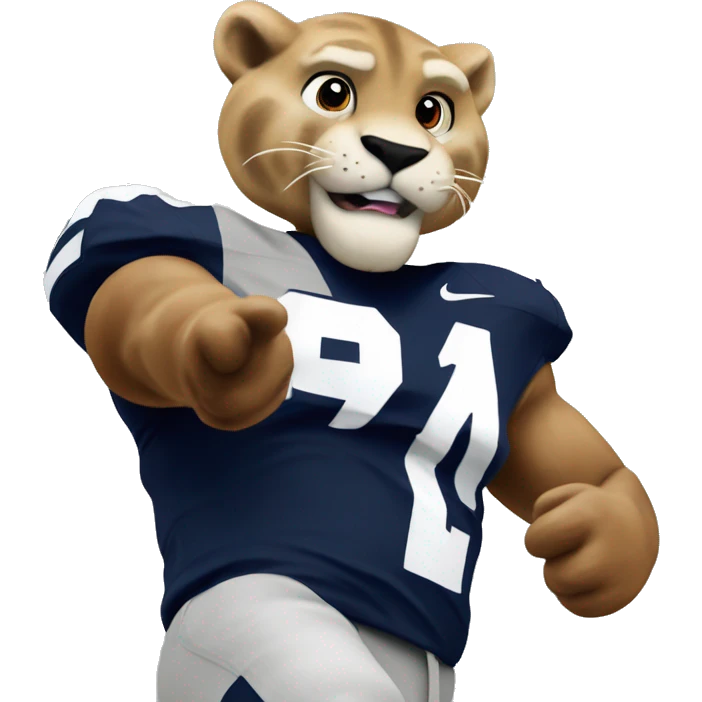 Penn state Nittany lion celebrate touchdown emoji
