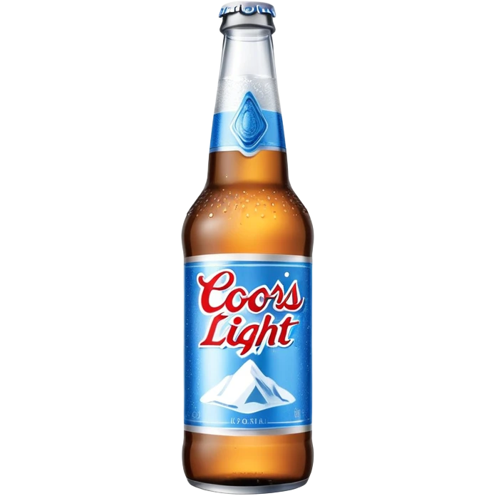 Coors light bottle emoji