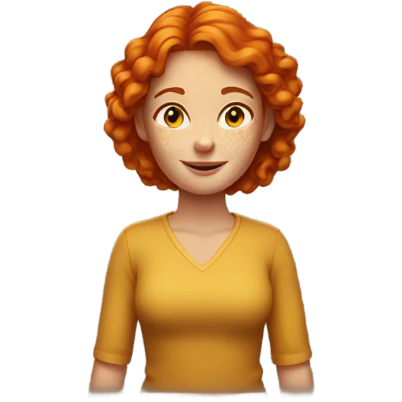 ginger woman emoji