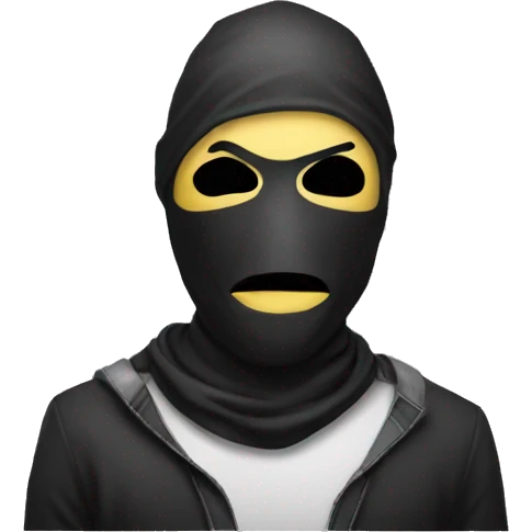 masked bandit drooling emoji