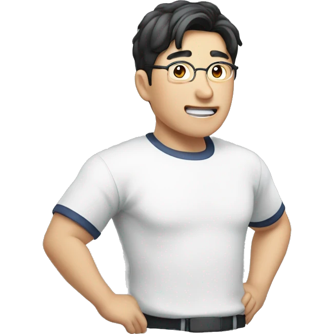 비만 고양이가 수영하면서 다이어트함 emoji