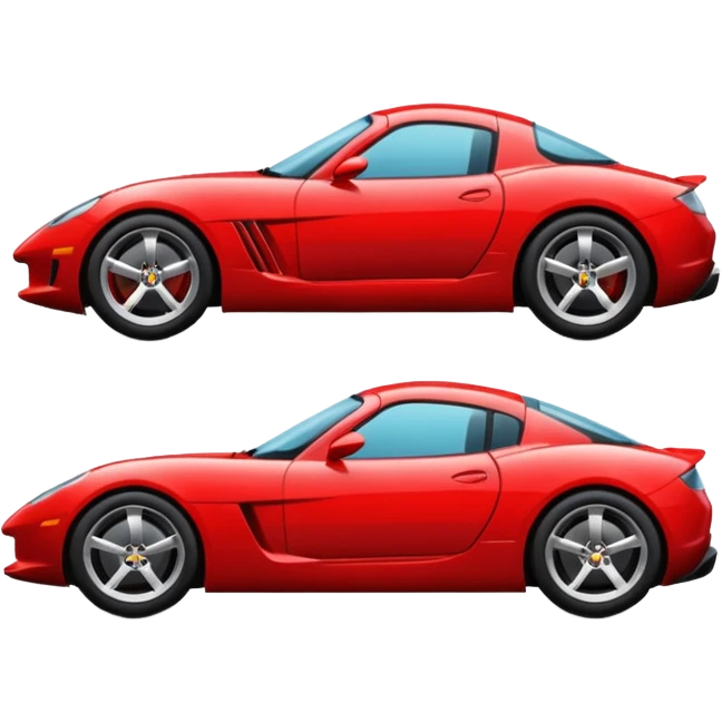 RED SPORT CAR CUTE emoji