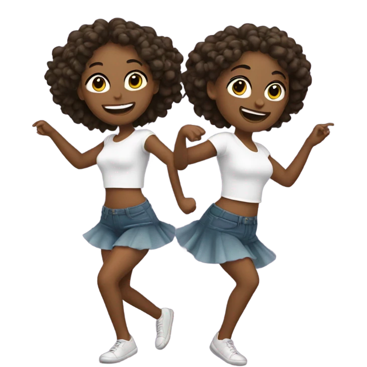 2 girls dancing at the club  emoji