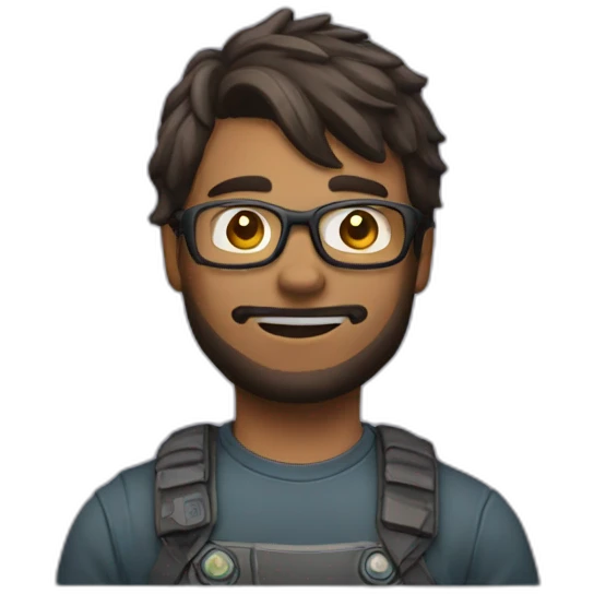 gamer with the mannette emoji