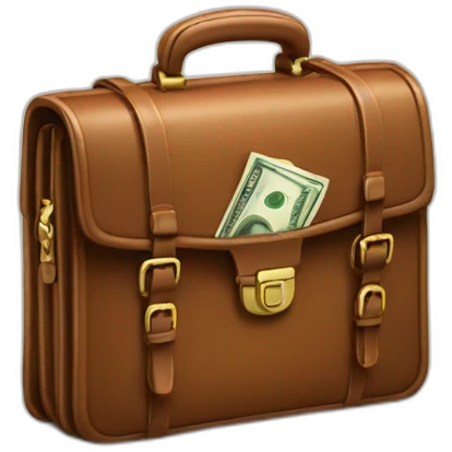 briefcase with money emoji