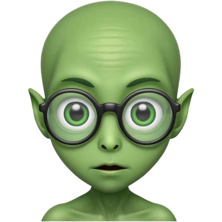 alien with specs emoji