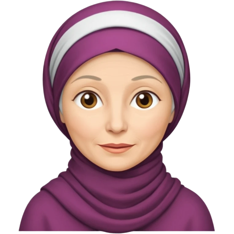 55 yaş başı kapalı teyze emoji