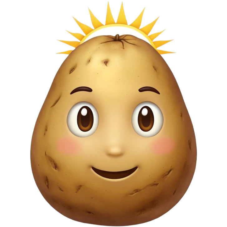 sun rays potato  emoji