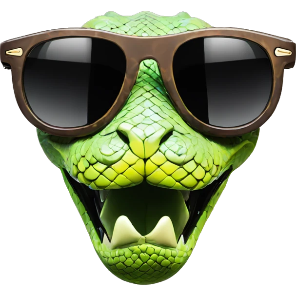 Pit viper sunglasses emoji
