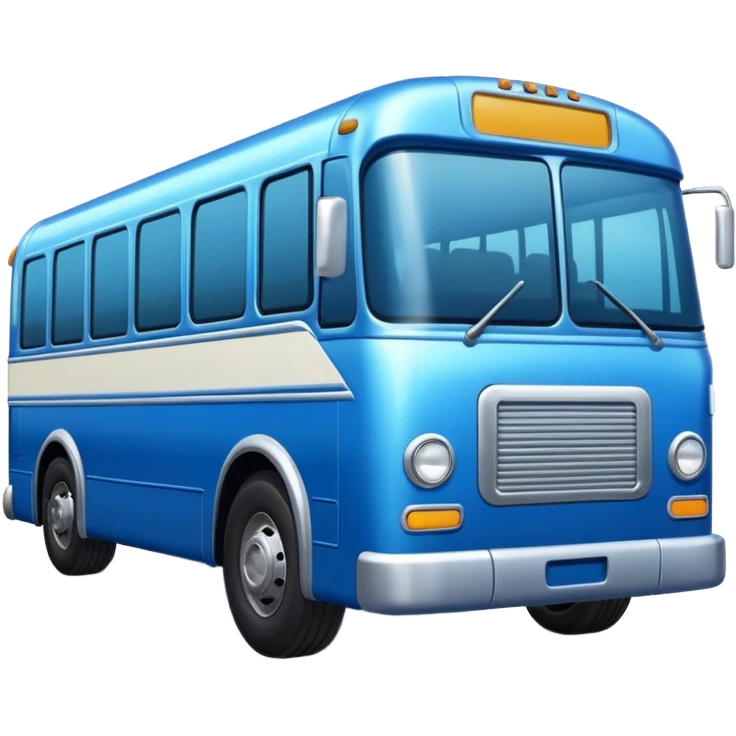 autobus para equipo azul  emoji