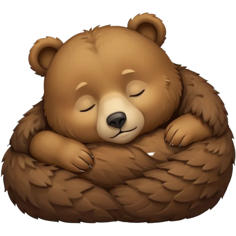 a bear sleeping  emoji