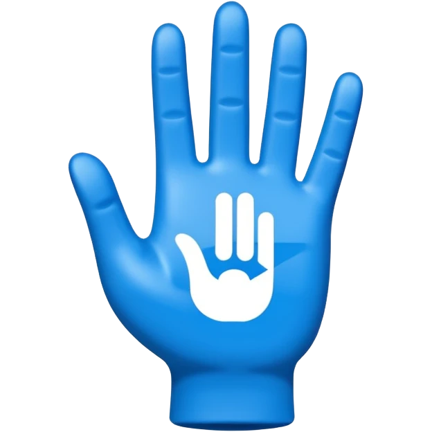 open hand icon with the text 'share to AT' emoji