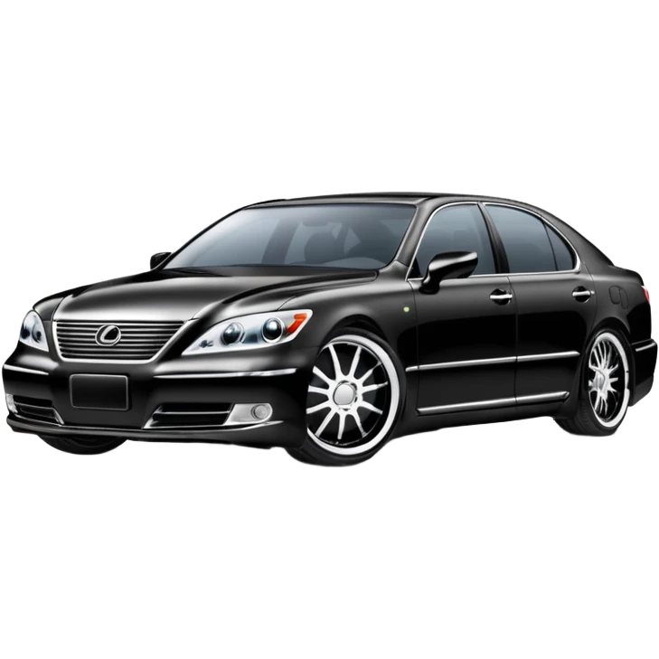 lexus ls430 2006 modified with black paint  emoji