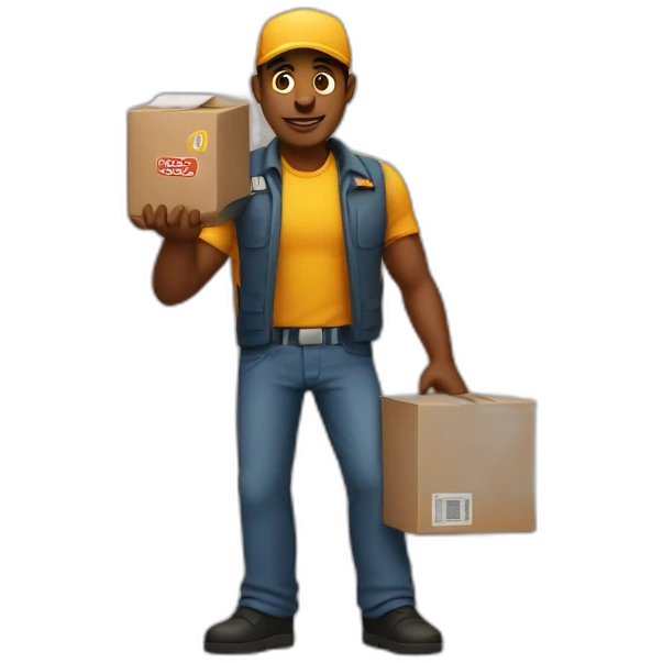 delivery guy emoji